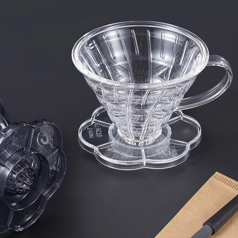 

Многоразовый полимерный фильтр-капельница для кофе для наливания над бариста, воронкообразный фильтр для заваривания кофе на 1-2 чашки