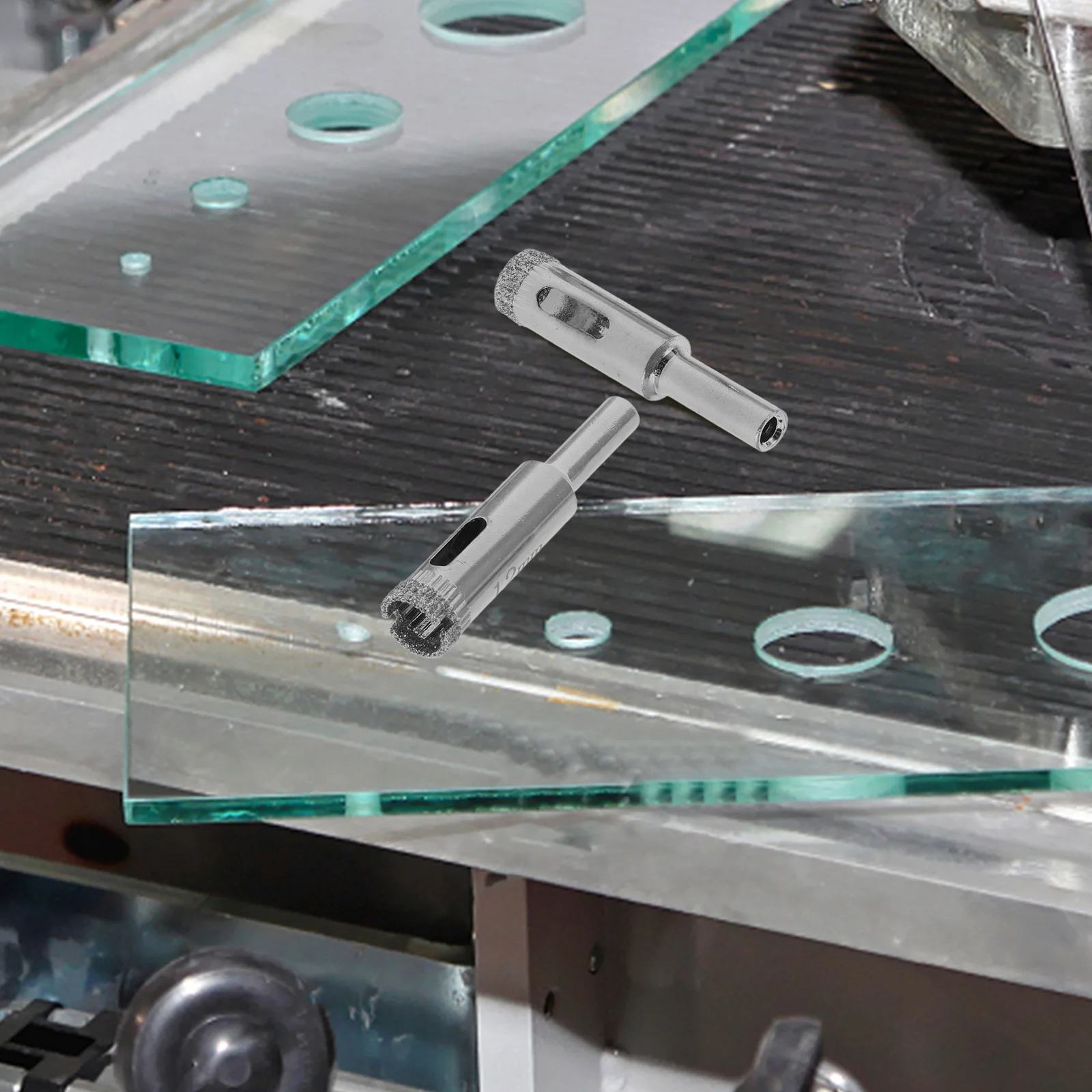 

5Pcs Metal Eccentric Drill Bit for Concrete Wall Tile Glass Drilling Precision Long-Lasting Use Drill Bit