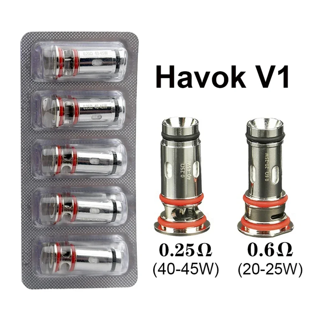 OEM Havok Coil Mesh 0.25ohm UN2 DTL 0.6ohm 1.0ohm MTL RDL Coils Head for Havok V1 Cartridge System Device