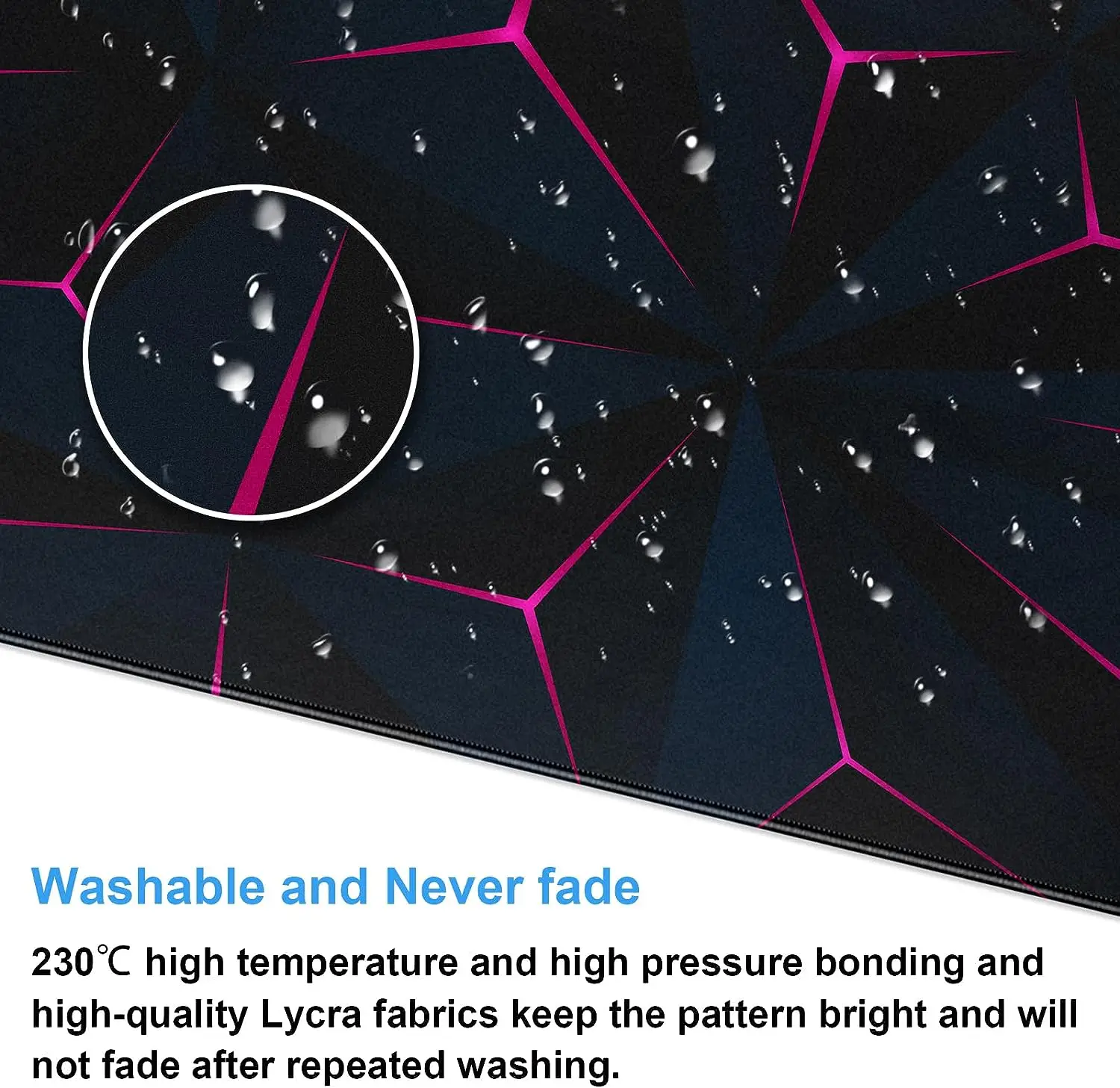 Purple Abstract Geometric Lines Mouse Pad Gaming Non-Slip MousePad Extended XXL Large Full Keyboard Mouse Pad 31.5 x 11.8 Inches