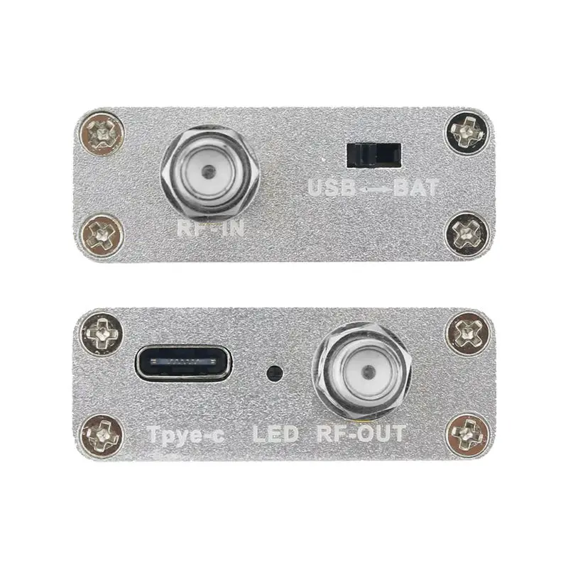 HTOOL HT004 LNA Low-Noise Amplifier for RF Software Defined Radio (SDR) Enclosure Accessories 0.1MHz-6000MHz Test Instrument