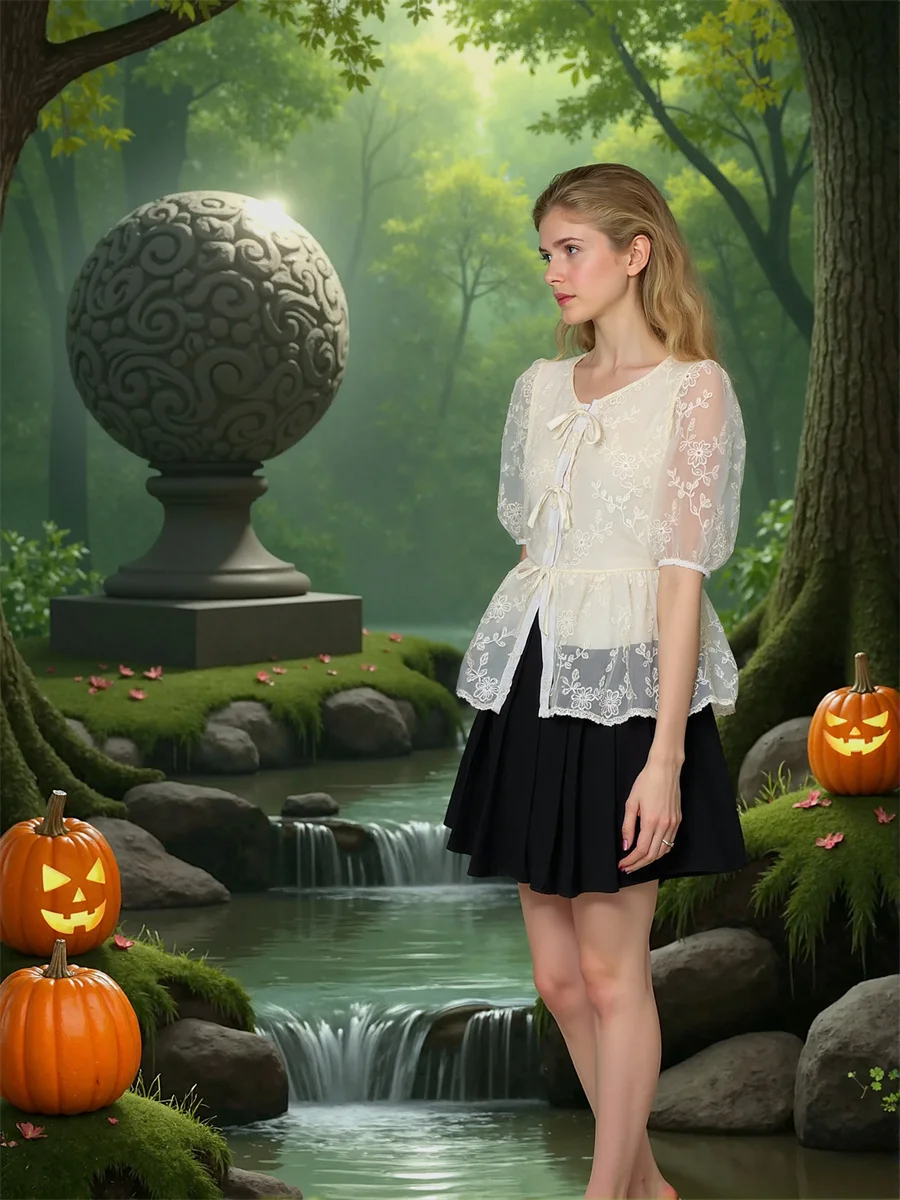 قمصان نسائية بأكمام منتفخة ورقبة دائرية بلوزات جمالية للسيدات للخريف من التل اللامع وسيم الترتان بساطتها Bf تلميذة عتيمة