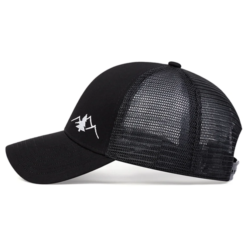 Fashion Mountain Embroidery Baseball Cap Summer Breathable Mesh Caps adjustable Hip Hop Trucker Hats Men Women Outdoor sun Hats