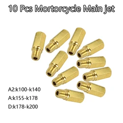 Pack of 10 Pieces Main Jet for FCR OKO PE PWK Carburetor Hexagon Motorcycle Main Injector Nozzle