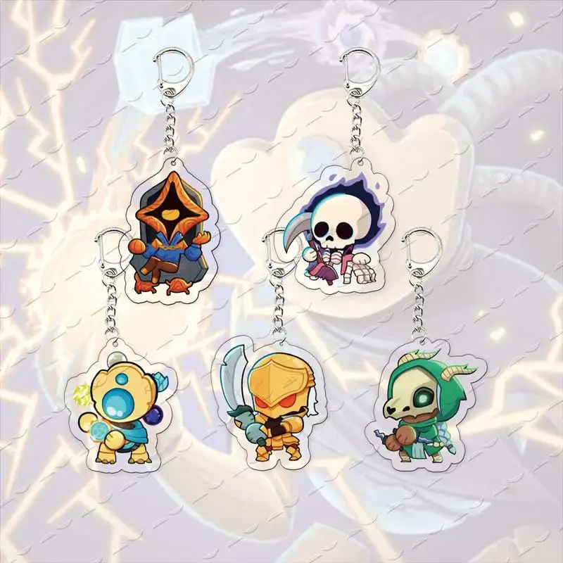 video game Slay the Spire Keychains Bag Charms The Ironclad Silent Defect Necrobinder Regent Acrylic Keyring Pendant Accessories