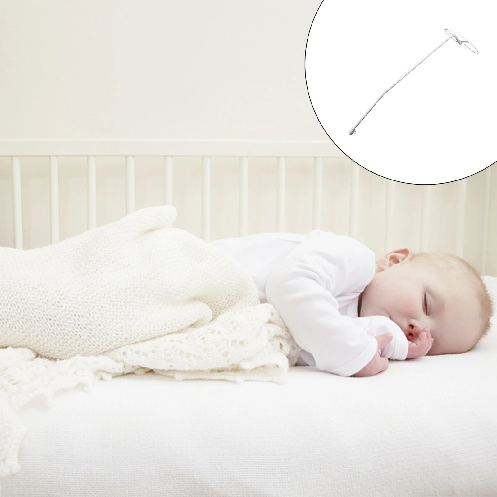 

1 Set Durable Mosquito Net Stand for Children Bed Easy Assemble Canopy Bracket