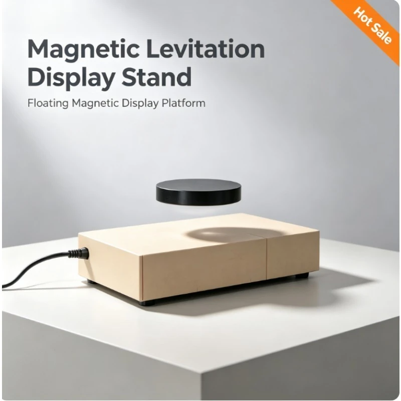Large Magnetic Levitation Display Stand, Rotating Tray Floating Showcase, 1‑2‑3Kg Load‑Bearing for Creative Ornament Display