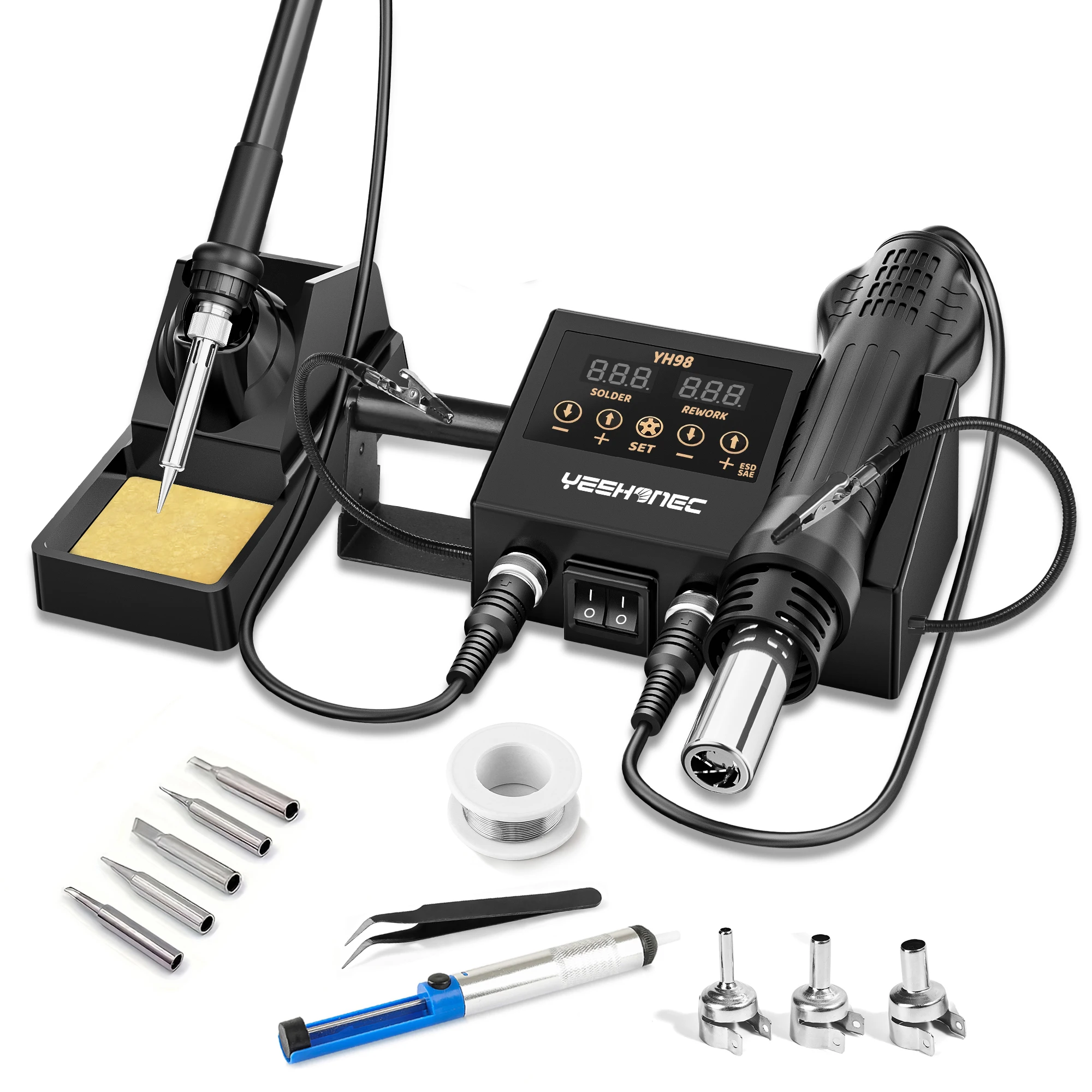 yeehonec-stazione-di-saldatura-2-in-1-da-600w-ferro-aria-calda-led-temperatura-regolabile-100-500°c-°-c-°-kit-di-riparazione-elettronica-professionale-f-calib-sleep