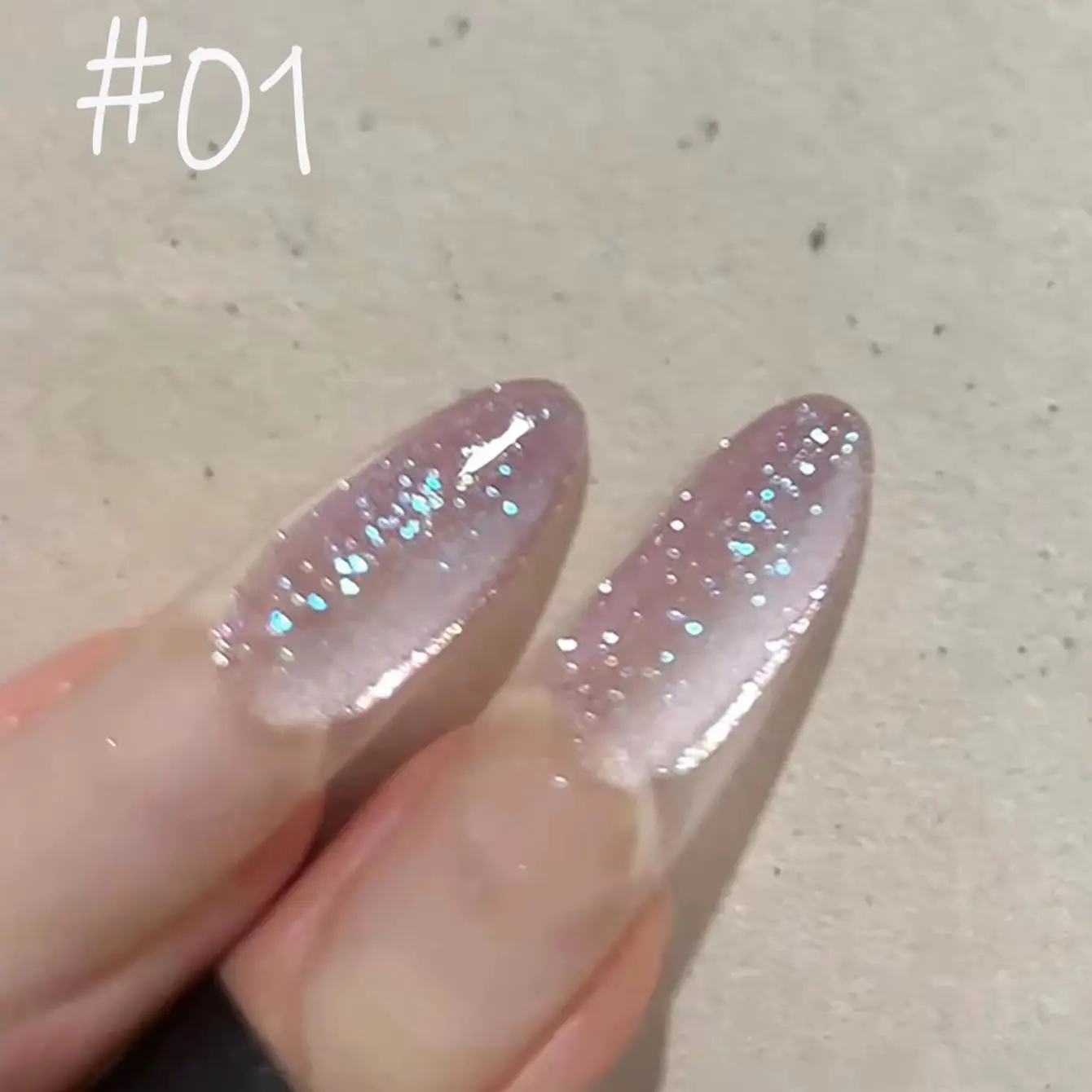 WS Chameleon Aurora Glass Beads Cat Eye Gel Set Holographic Shimmer Magnetic Soak‑Off UV Nail Gel for Mermaid Nail Art