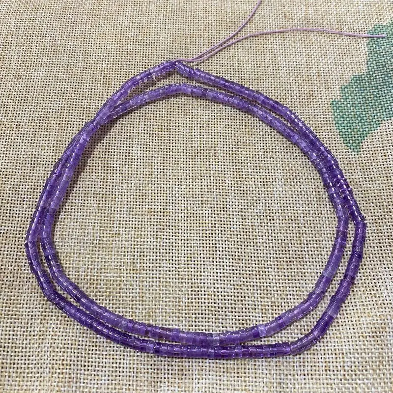Imitation Of Ming Qing Dynasties Antique Abacus Bead Necklace With Old Amethyst Spacer Beads And Pieces