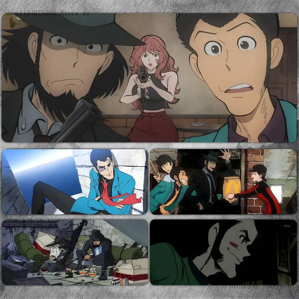 

Anime L-Lupin III Mousepad Non-slip Suitable For Office Computers Laptops E-sports Game Desk Mats XXL Keyboard