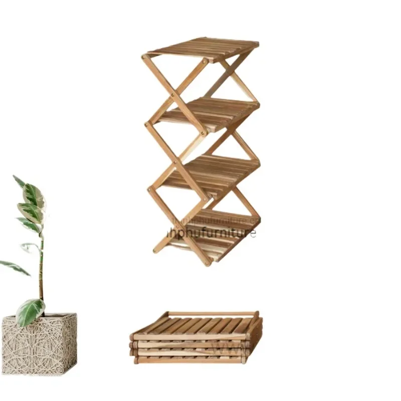 

Modern Folding Shelf 4 Tie Foldable Rack - Wood Furniture - Storage Racks Vietnam Supplier