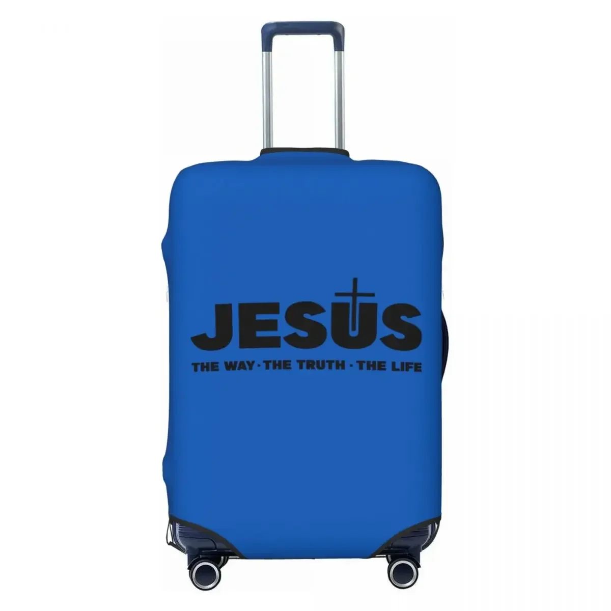 Custom  Christ The Way  Truth  Life Luggage Cover Religion Cross Christian Faith Travel Suitcase Protective Covers