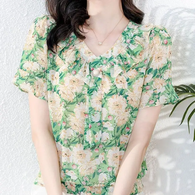 conjunto-de-duas-pecas-de-verao-com-blusa-de-chiffon-estampada-floral-de-folha-de-lotus-e-calca-de-caimento-amplo-novo-esti