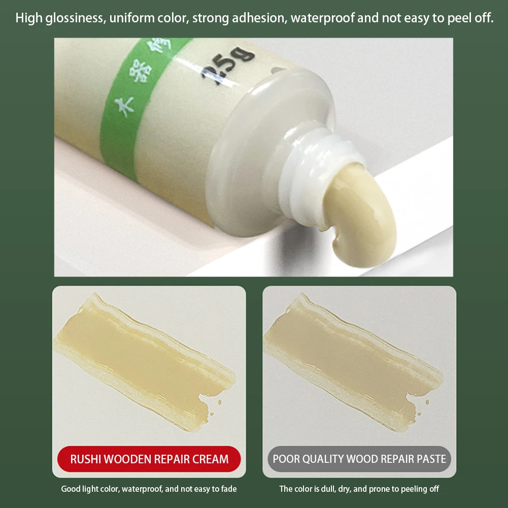 25g Floor Repair Multi-Color Wood Repair Paste Floor Discoloration Repairing Paste For Cabinet Table Wood Stain