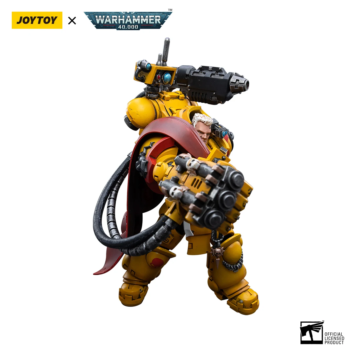 JOYTOY 1/18 Action Figures 40K Imperial Fists Third Captain Tor Garadon 5 Inches Anime Games Collection Military Model