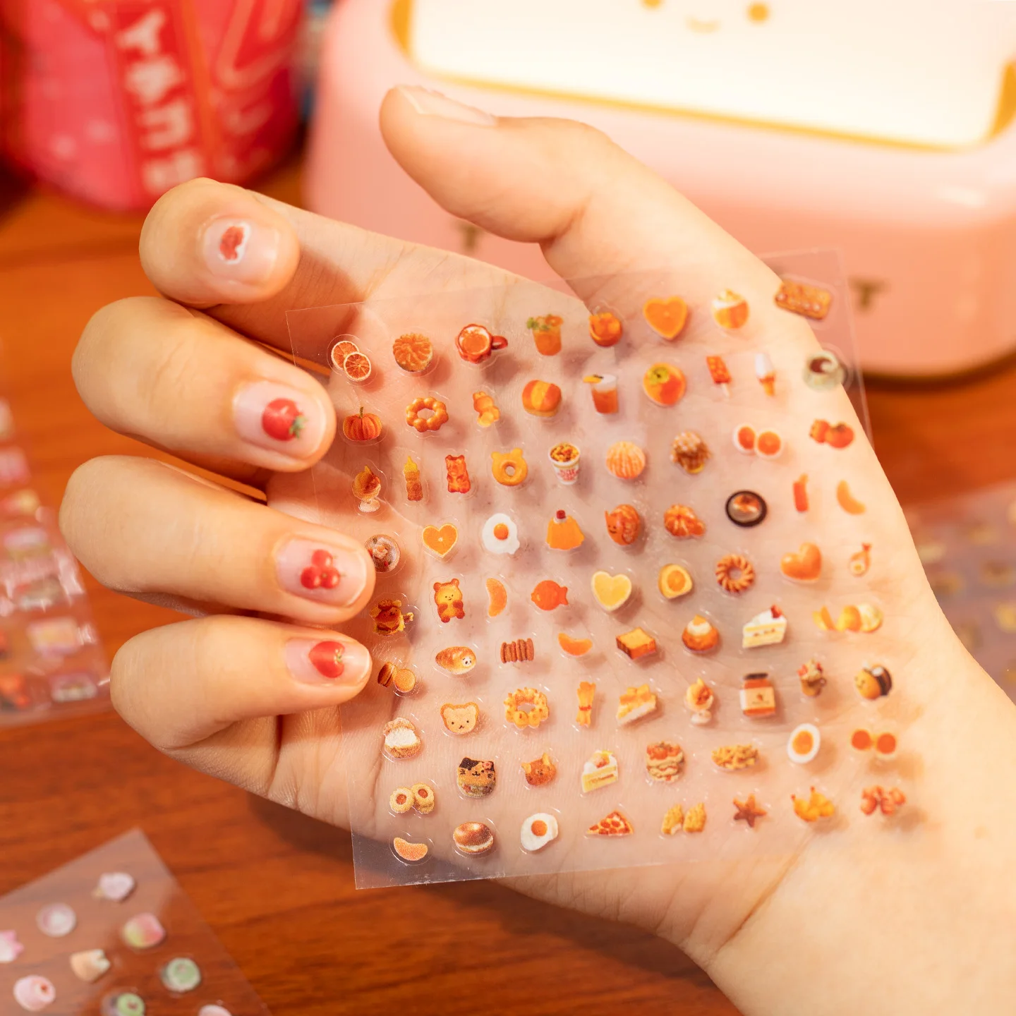 

18 листов Kawaii животные закуски мини высечки наклейки DIY дневник альбом чехол для телефона эстетическое украшение милые наклейки для ногтей