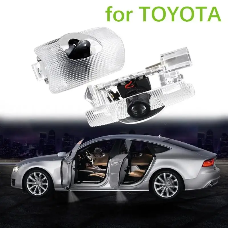

2pcs LED Car Door Shadow Light Welcome Logo Projection Lamp 12V for Toyota Camry Corolla Prado TUNDRA Sienna Sequoia E'Z