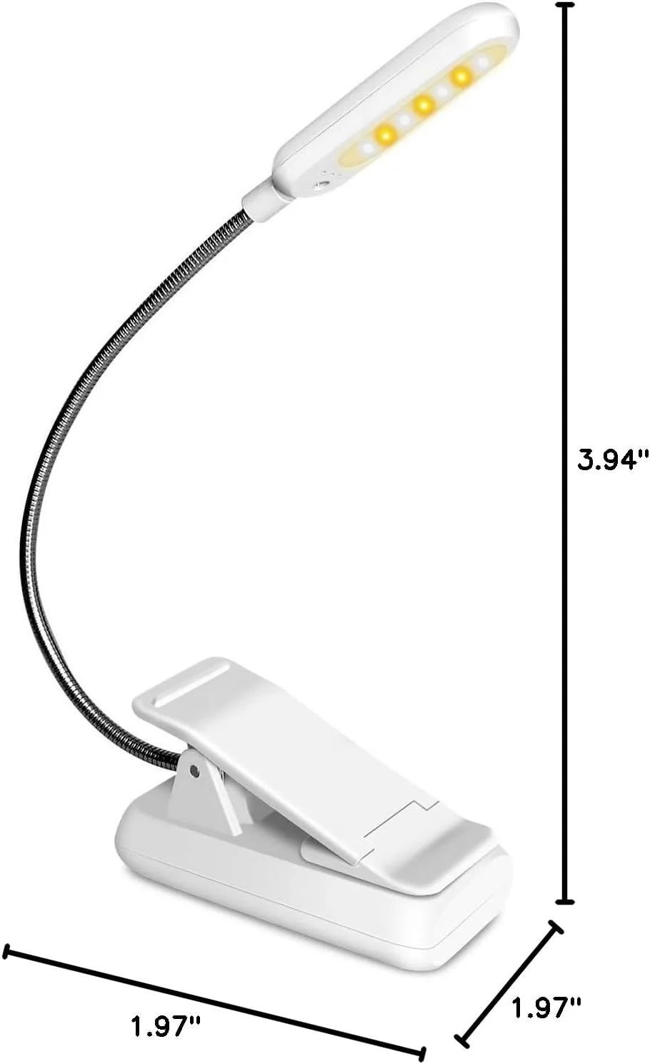 

LED dimming hose clip light, USB charging eye protection desk lamp, desk reading light，Used for reading, learning, desks