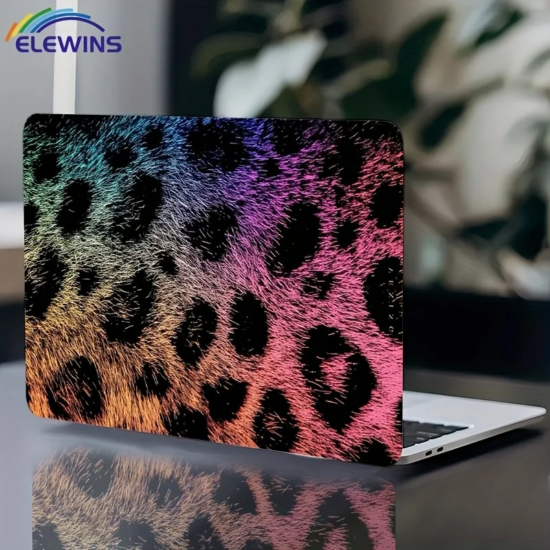 2 pieces of colorful leopard print laptop sticker, self-adhesive waterproof and scratch-resistant art decorative sticker,