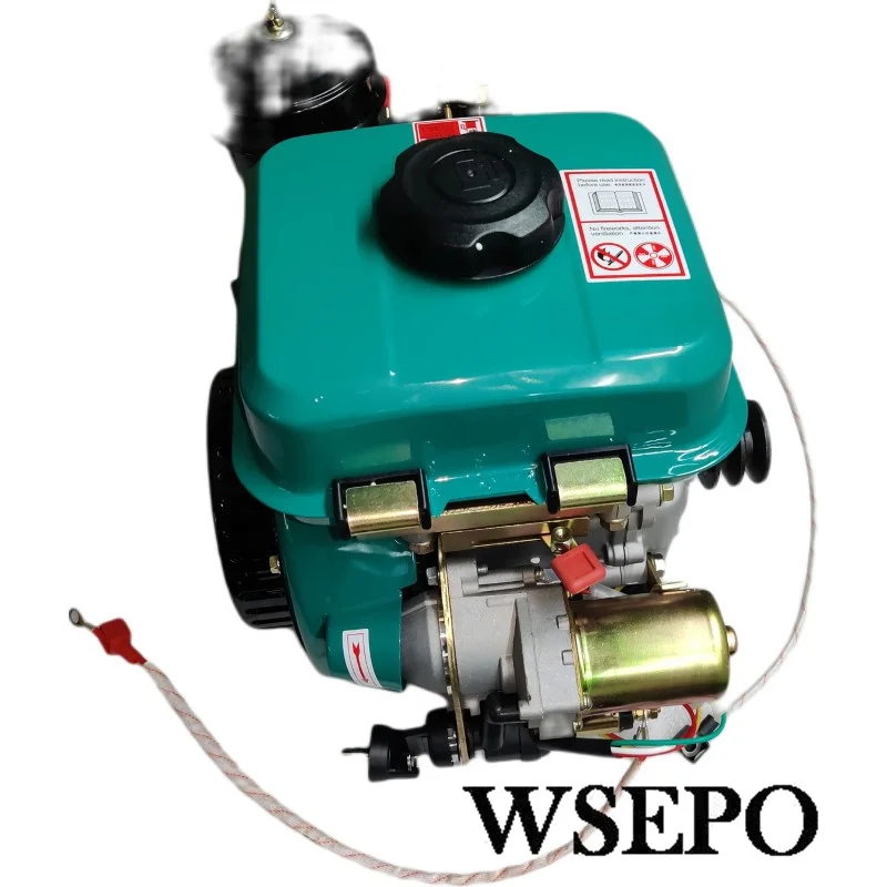 Top Quality! WSE-168FD 3HP(3.5HP) 196CC 1.8KW Horizontal Shaft Air Cool Diesel Engine W/.EStart Applied For Multi-Purpose