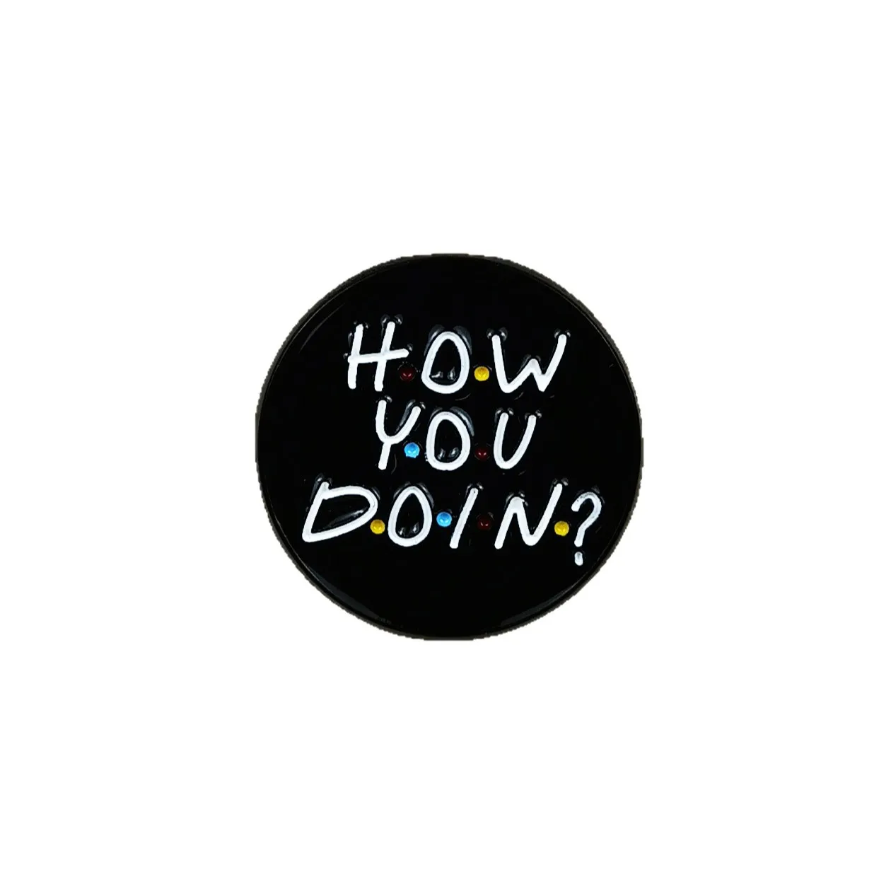 Круглая брошь с английской буквой, персонализированная капля масла, сплав, новый креативный многофункциональный рюкзак, значок, аксессуары для одежды, подарок