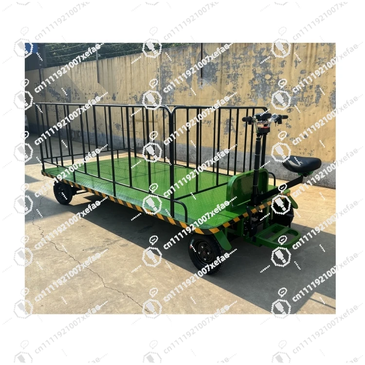 3 * 1.5 High Load Flatbed Trolley/Garden Tool Cart Electric Flatbed Transporter Used Golf Cart Rear Seat Electric Cargo Trolley