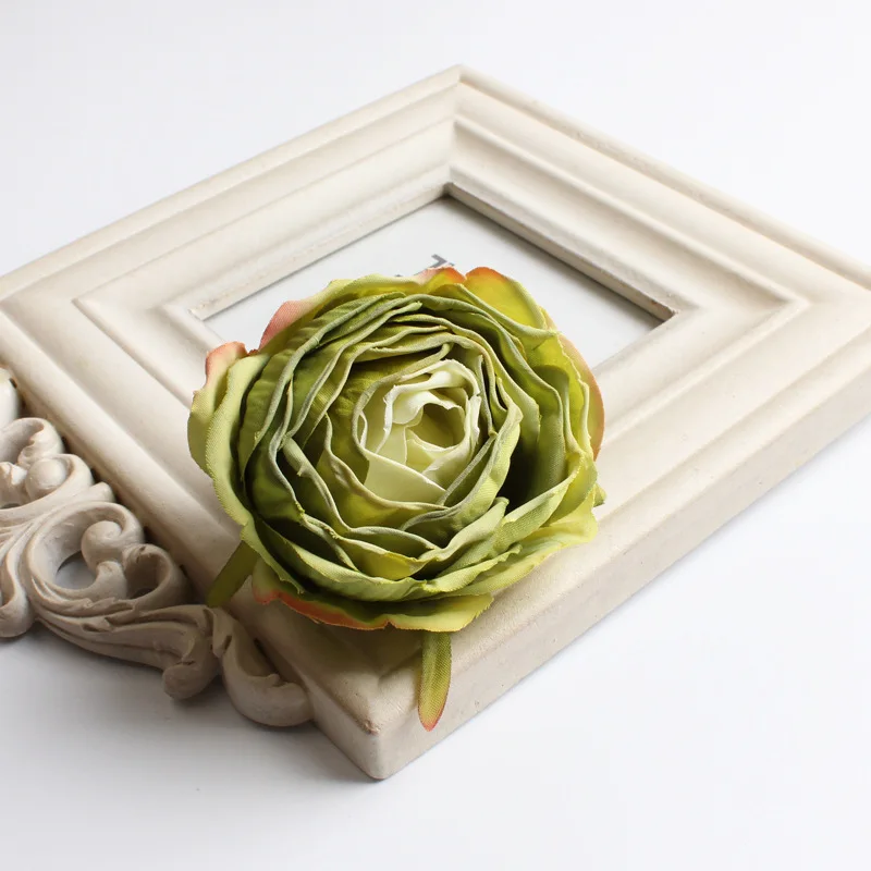 50pc 14Color 7CM Artificial Silk Fabric Peony Bud Flower Head For DIY Wedding Wall Bouquet Party Home Decoration Hat Accessories