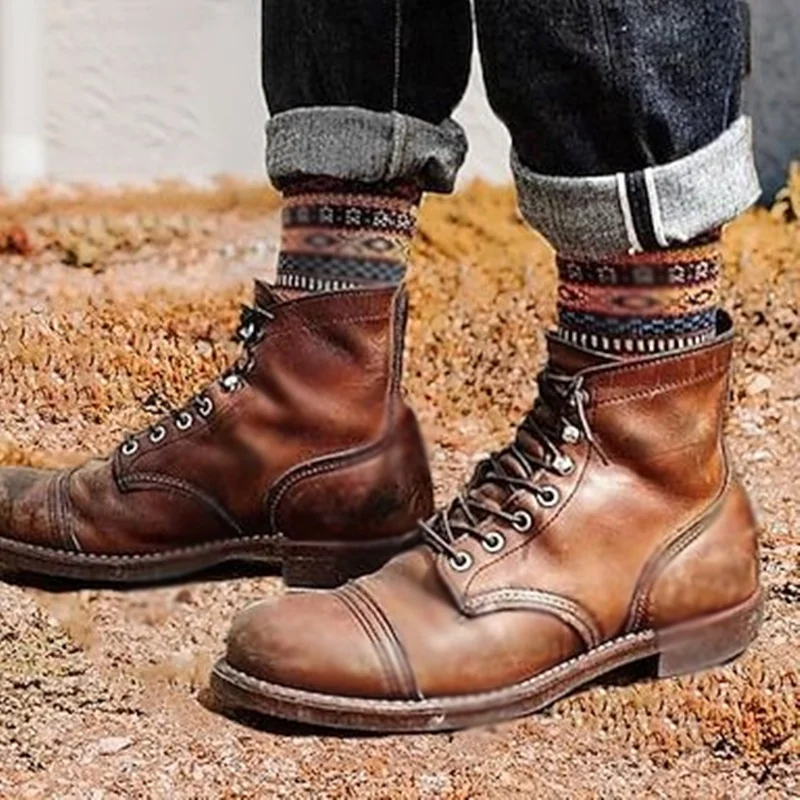

Brown Mid Calf Matte Men Shoes Men's Dress Shoes Shallow Boots High Quality Party Shoes Fashion Big Size 47 Zapatillas Mujer