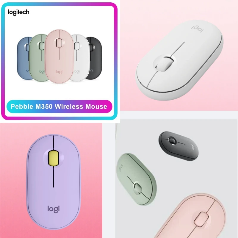 Logitech M350 Has A Smooth and Rounded Shape, Like A Delicate Pebble, with Beautiful Lines and A Very Artistic Sense.