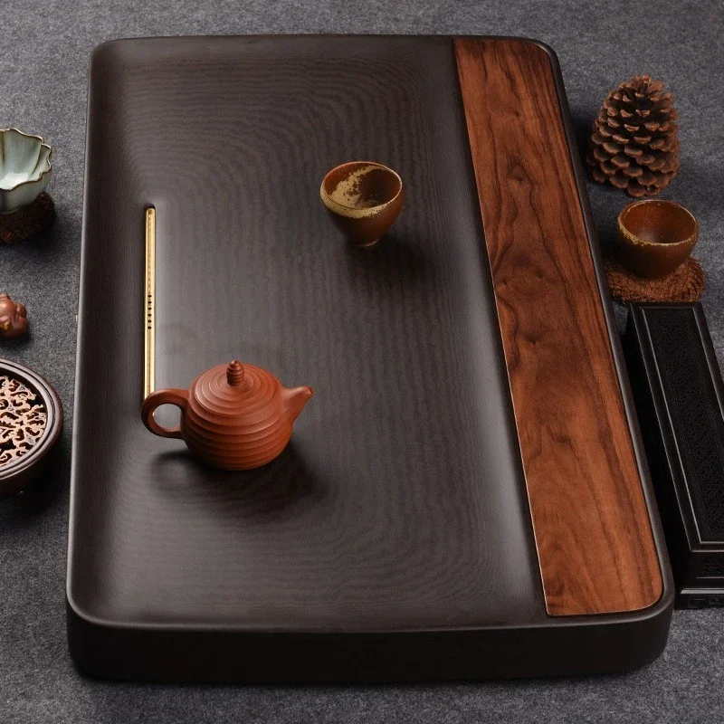 Bakelite tea tray, household simple tea table Kung Fu tea set