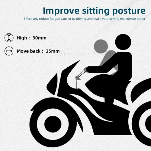 Imagen 2 del producto Elevador de manillar para motocicleta Honda NX400 NX 400 NX 500 NX500 2024, accesorios, abrazadera de elevación de barra de mango, montaje adaptador extensible