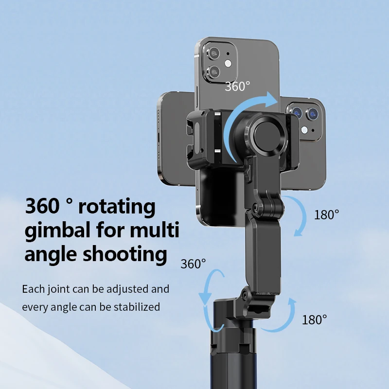 FANGTUOSI C16 2025 NUOVO Smartphone pieghevole palmare Gimbal cellulare registrazione video stabilizzatore Vlog per iPhone 14 Xiaomi Huawei