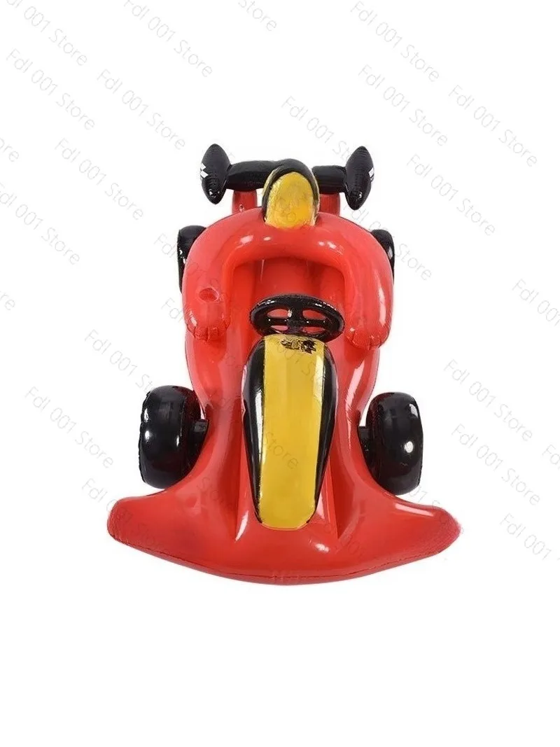 Inflatable racing car floating row cartoon water yacht model PVCF1 seat adult leisure toy racing car new
