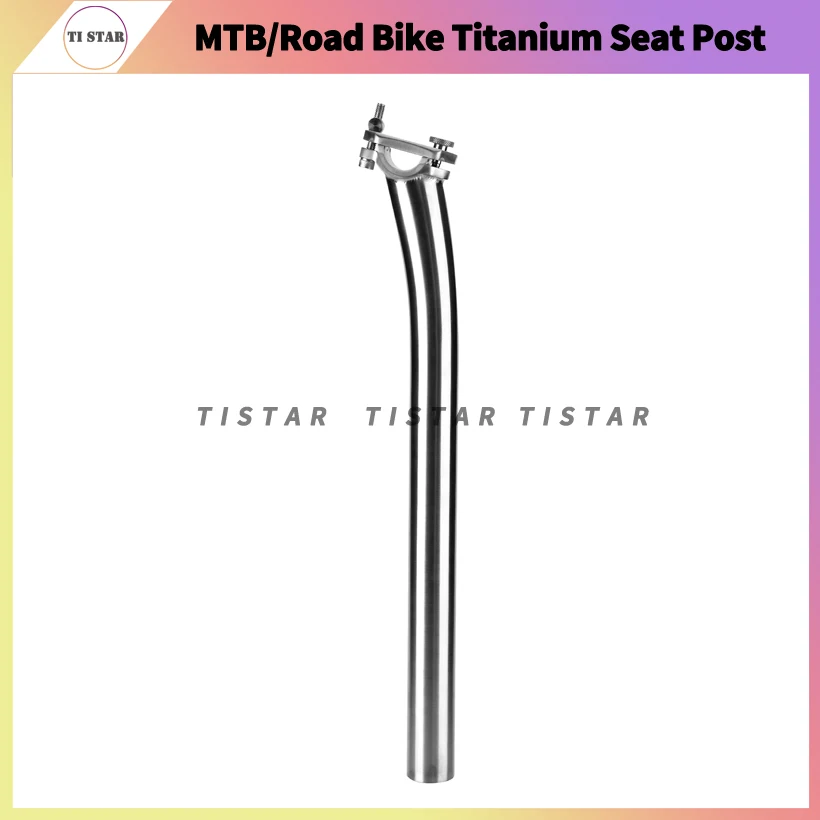 Lightweight Titanium Bike Seatpost, 27.2mm, 31.6mm Length, 350mm, Mountain, MTB, Road Bicycle, Seat Posts