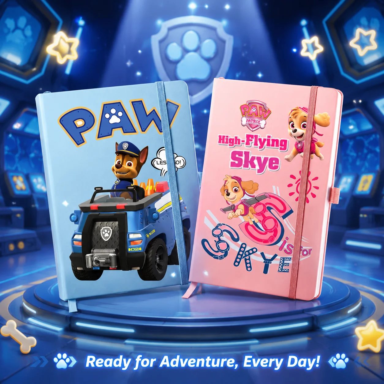 PAW Patrol Cartoon Stationery Set for Kids Students Spiral Notebook Notepad Journal School Animation Beautiful Gift Classmate