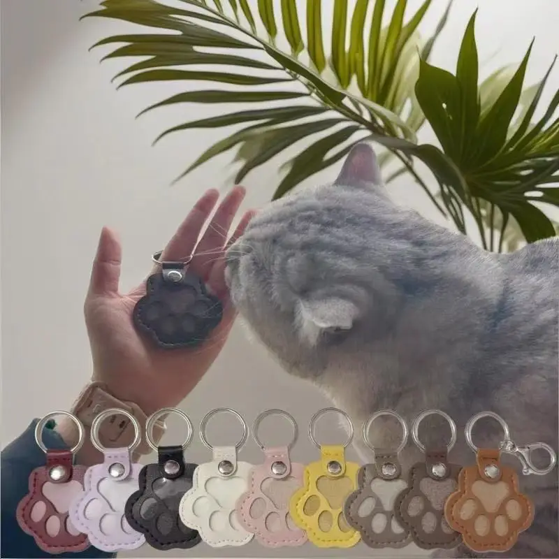 حقيبة تخزين شعر الحيوانات الأليفة من الجلد التذكاري، سلسلة مفاتيح محمولة متعددة الوظائف #4