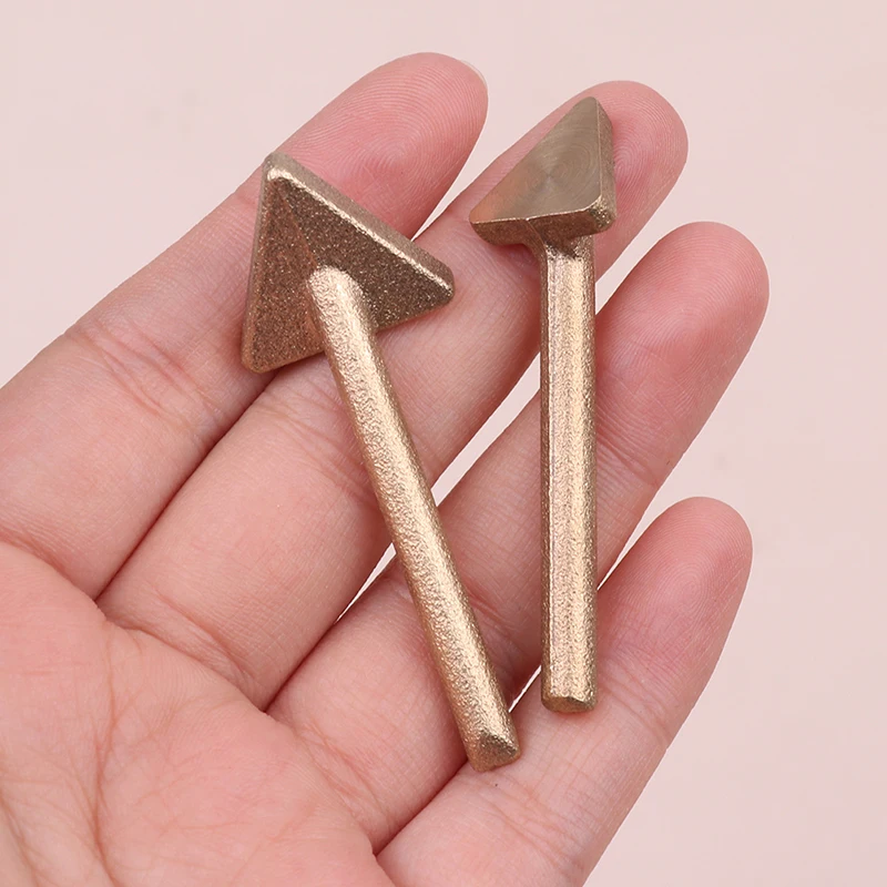 

1 шт., ремонт пластика, треугольная медная разглаживающая головка, треугольный паяльник, медная головка, кожаный плот, ремонт, глажка морщин