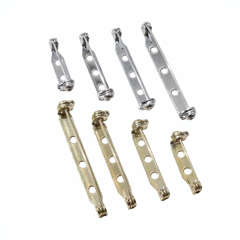 20pcs/lot 20 25 32 38mm 316 Stainless Steel Brooch Clip Pins Safety Brooch Settings Blank For DIY Jewelry Making Supplies