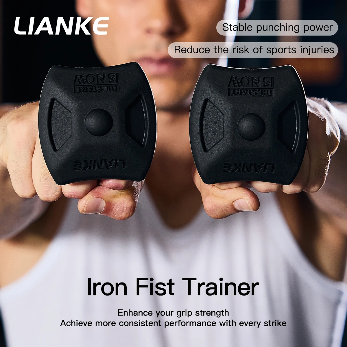 A pair of one-piece silicone wrist weights designed to help build wrist strength during push-up workouts.