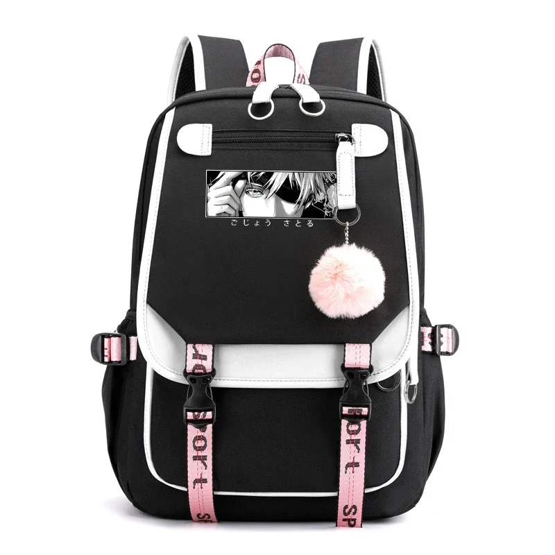 

New Anime Satoru Gojo Printing Backpack Canvas Boy Girl School Bag Travel Bag Laptop Bag Daily Backpack