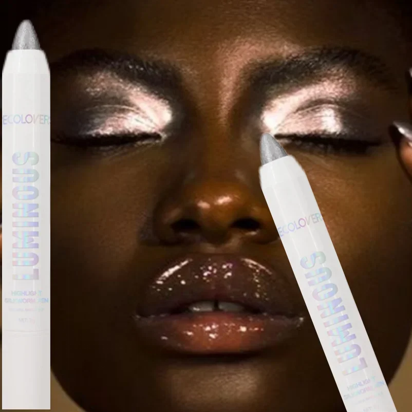 قطعة واحدة من قلم ظلال العيون اللامع، مظهر طبيعي، قلم ظلال عيون يدوم طويلاً، أدوات مكياج للعيون