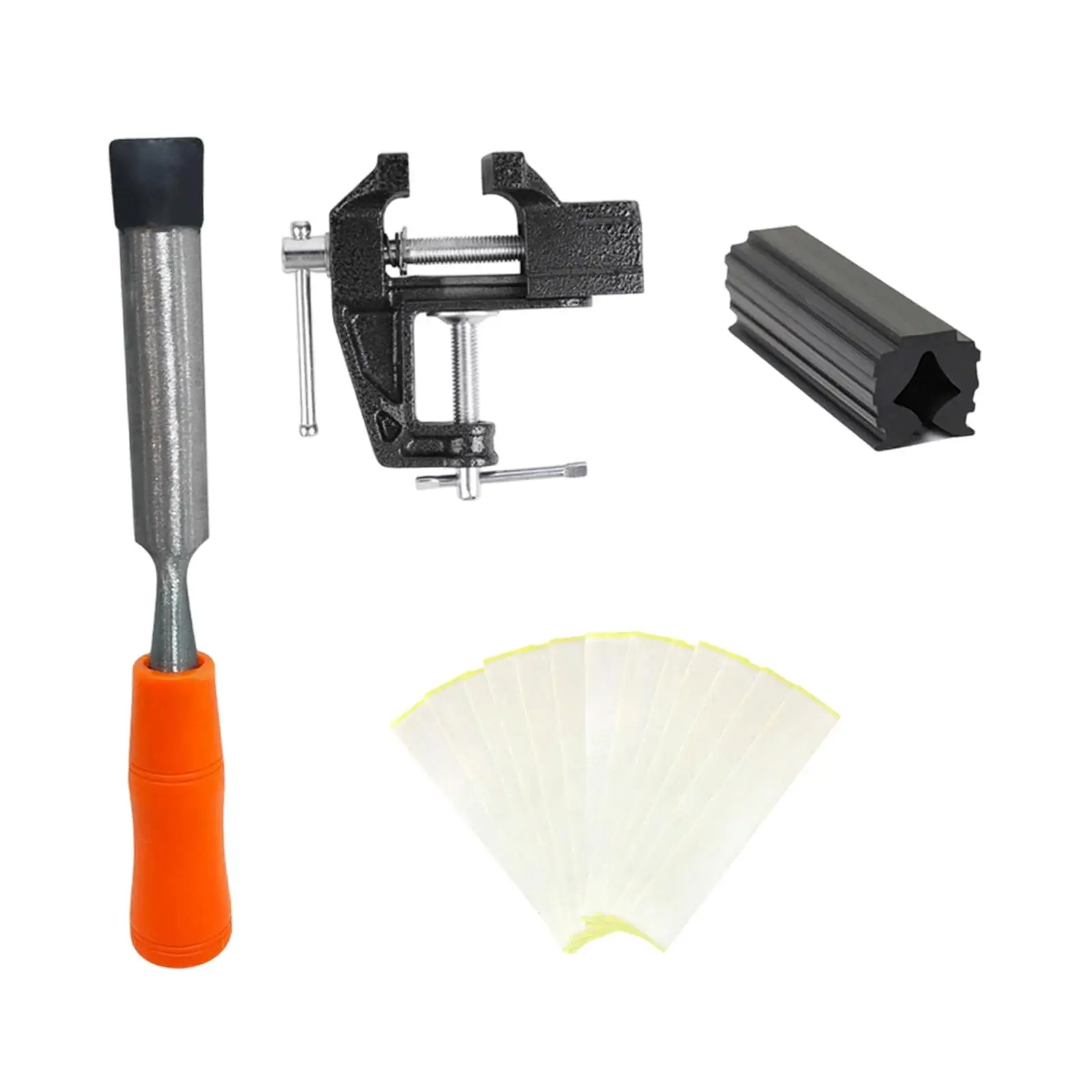 

Easy Use Golf Grip Vise Clamp Kit with Double Sided Tape Golf Club Repair Tool Accessories for Home Workshop