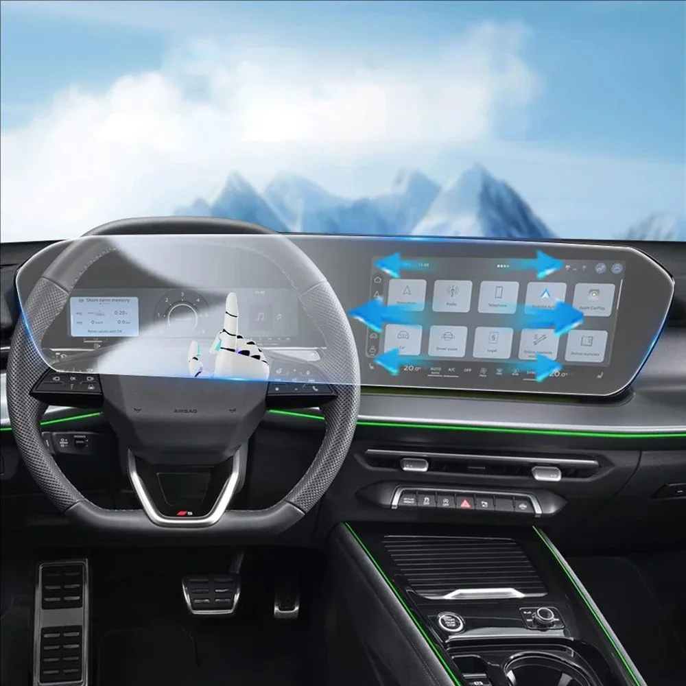 Für Audi Q5 2025-2026 Vorgeschnittene TPU PPF Schutzfolie Mittelkonsole LCD-Display Kratzschutz Innenraum-Schutzzubehör – Detail 2