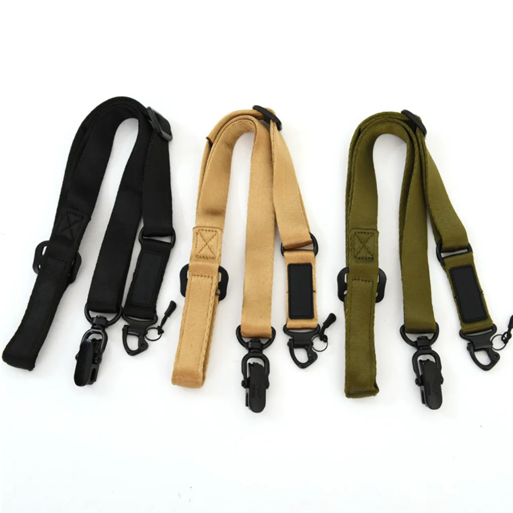 

MS2 Tactics Mission Rifle Sling Adjustable Double Point Rope Safety Gun Strap CS Multifunction Lanyard Sling Strap 135cm Strap