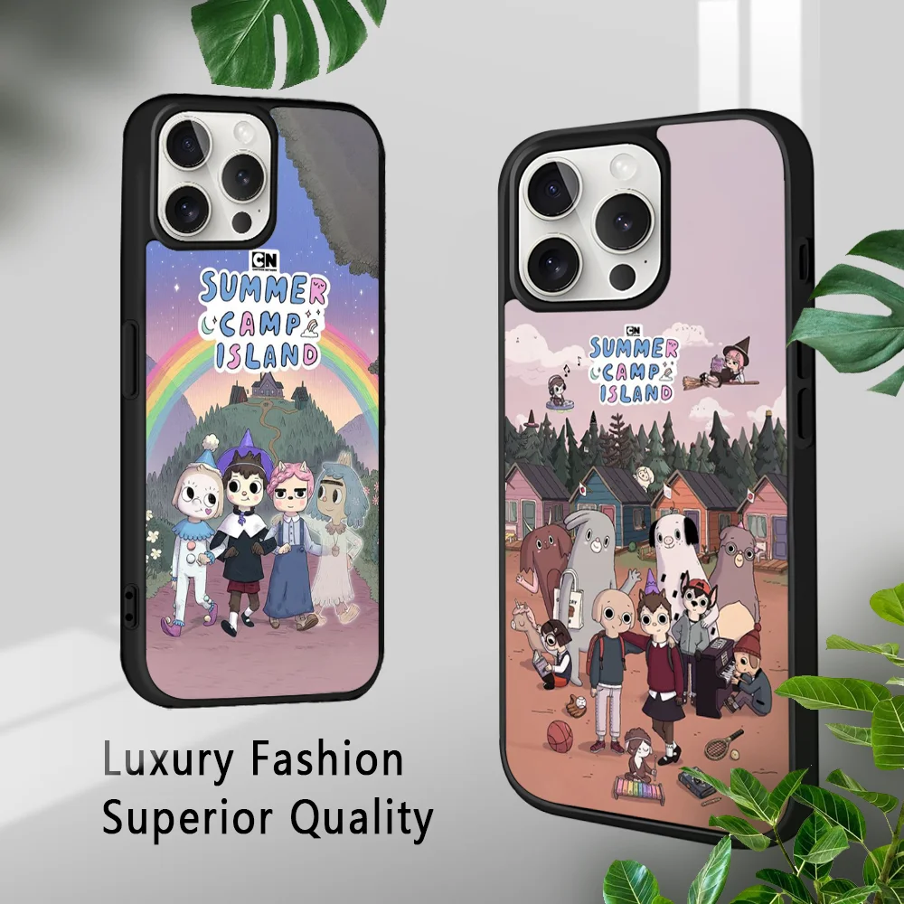 Summer Camp Island Phone Case For iPhone 16 15 14 13 12 11 Pro Xs Max Mini Plus Celulares Hard Funda