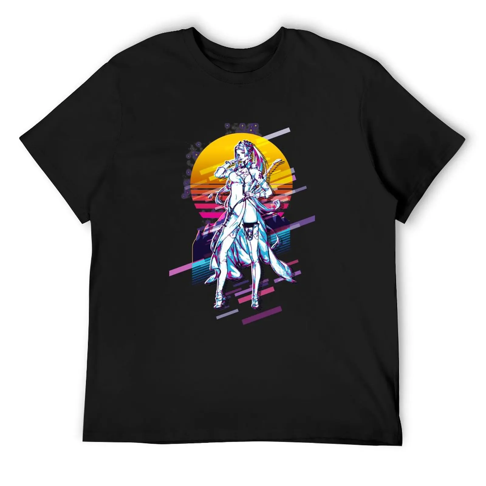 

NieR Automata - Commander White *80s retro* T-Shirt aesthetic clothes street wear anime shirt outfits for men