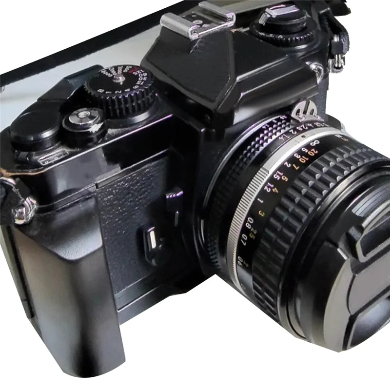 B24B Quick Release L Plate Base Wooden Grip Handle For Nikon FM FM2 FM3A FE FE2 Camera Accessories