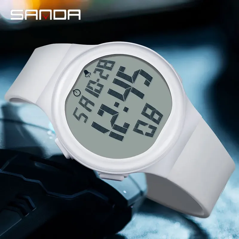 SANDA 2151 Top Brand Sports Men Watches Fashion Countdown Waterproof LED Digital Watch Man Military Wristwatch Relogio Masculino