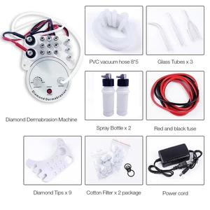 Combo conjunto de ferramentas de beleza diamante 3 em 1 cicatriz microdermoabrasão máquina dermoabrasão spray água esfoliação rugas rosto peeling 6 principais vendas aparelho peeling de cristal - №6